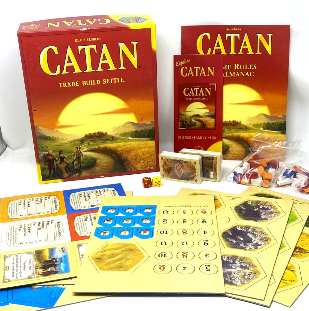 Klaus Teuber's Catan CT 3071 Trade Build Settle Board Game 5th Ed. New Open Box